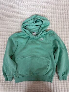 Nike Mint Teal Hoodie with White Swoosh